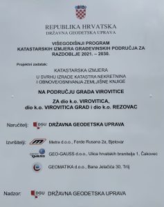 Katastarska izmjera na području grada Virovitice